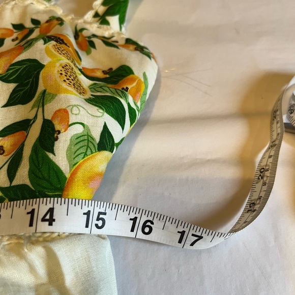 NWT Farm Rio size S Papaya salad scarf maxi dress in off white - Picture 10 of 12